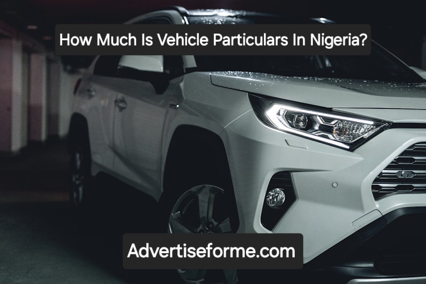 How Much Is Vehicle Particulars In Nigeria